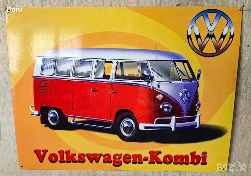 Метална табела VW T1, снимка 1