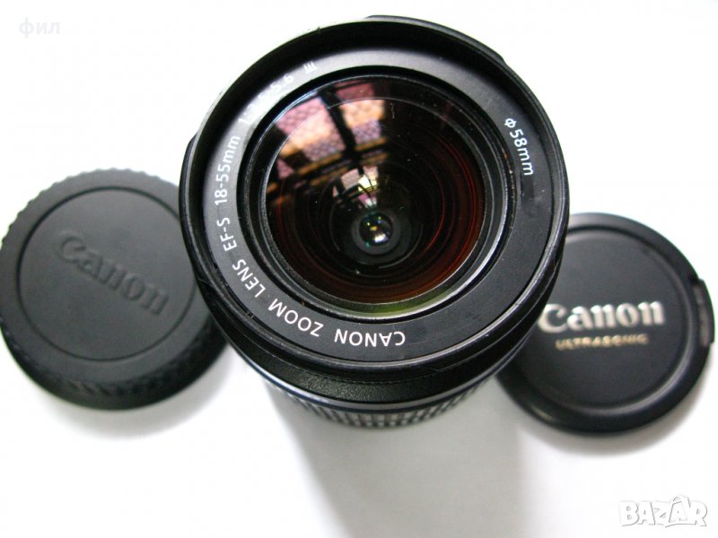 Обектив Canon EF-S 18-55mm III 1:3,5-5,6, снимка 1