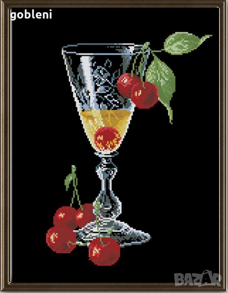 гоблен "КОКТЕЙЛ"-D45;размери/20*25/см.;18 цвята;, снимка 1