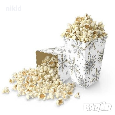 Снежинки Замръзналото Кралство Елза кутия за дребни лакомства пуканки и др, снимка 1