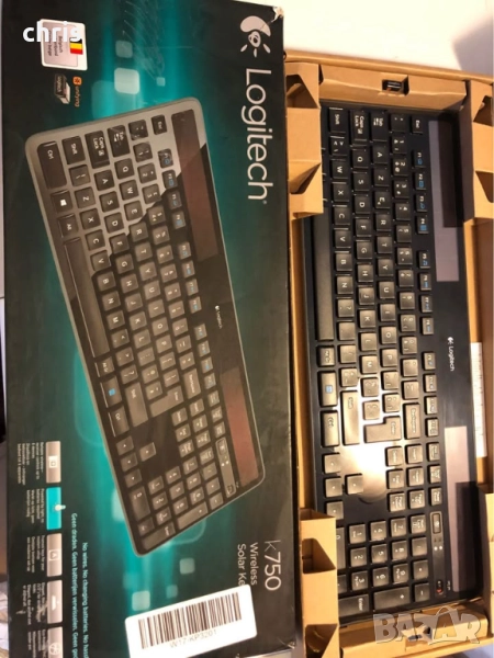Logitech K750 wireless SOLAR keyboard, снимка 1