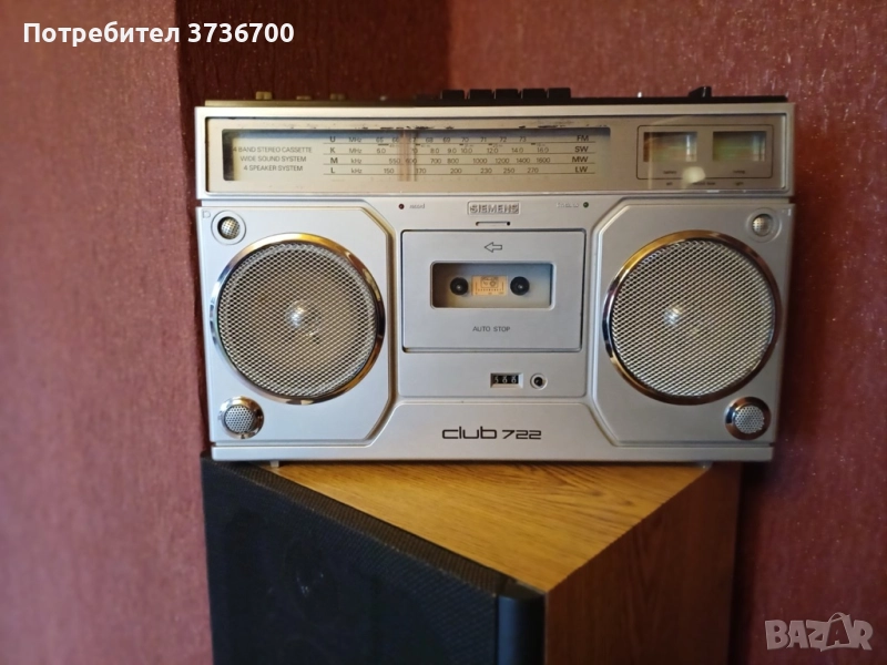 Siemens Club 722 стерео касетофон  450лв., снимка 1