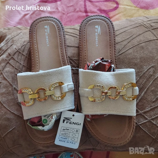 нови,елегантни чехли, снимка 1