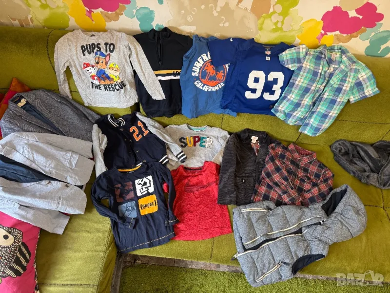 Сет детски дрехи 14 части за момче 110см., снимка 1