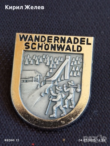Рядка значка ски курорт Шьонвалд Германия рядка за КОЛЕКЦИЯ ДЕКОРАЦИЯ 35383, снимка 1