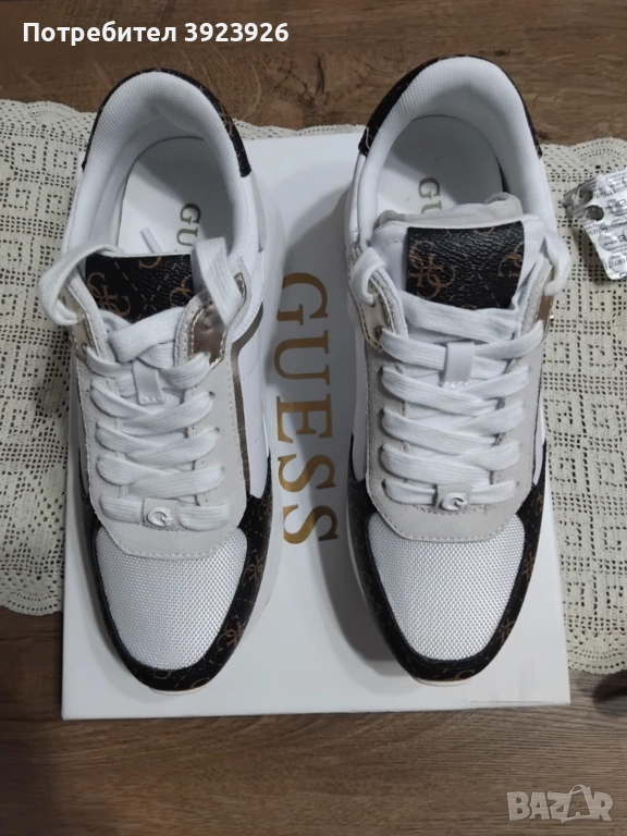 Нови дамски  кожени маратонки GUESS 38 номер, снимка 1