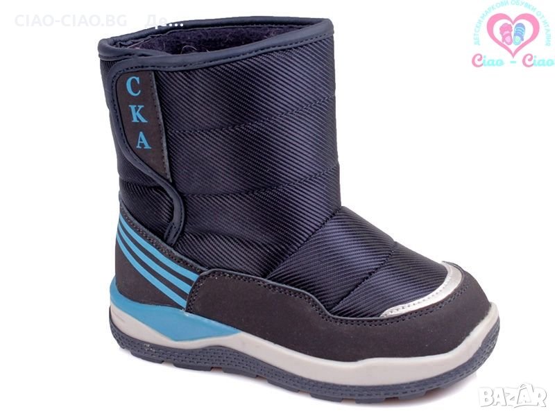 №22,23, Детски ботуши тип апрески за момче WEESTEP тъмно сини с велкро, снимка 1