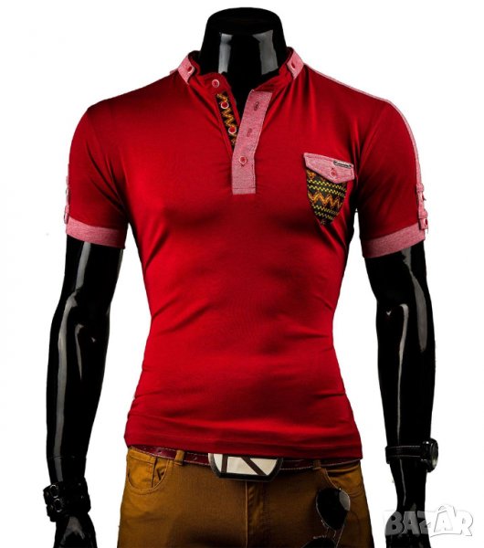 Мъжка червена блуза марка Solier , снимка 1