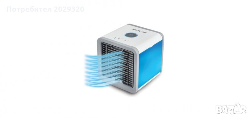 Мини Климатик , въздушен охладител USB охлаждане , овлажняване на въздуха с Led диодно осветлен, снимка 1
