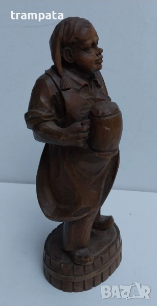 ТОП ОФЕРТА -50%  Стара немска дървена фигура дърворезба, снимка 1