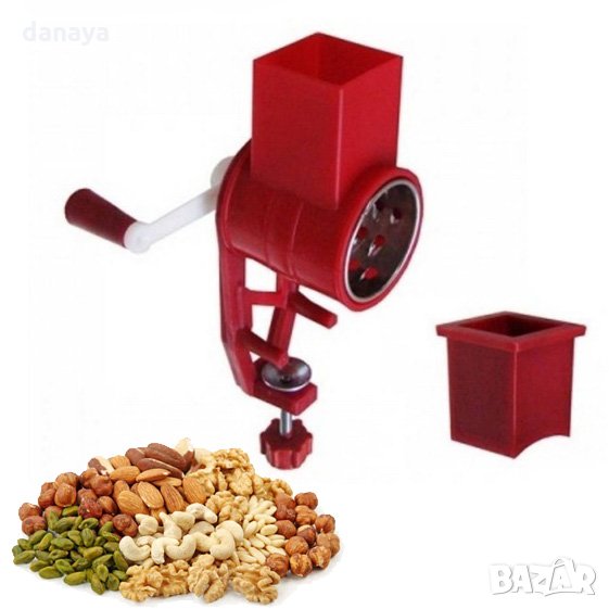 1922 Орехомелачка за маса ръчна мелничка за орехи и ядки, снимка 1