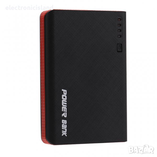 2.1A 4х USB Power Bank 4x 18650 Зарядно за батерия Направи си сам Кутия Калъф Комплект за телефон, снимка 1