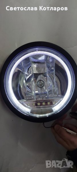 халоген ангелско око с диоден габарит камион бус джип , снимка 1