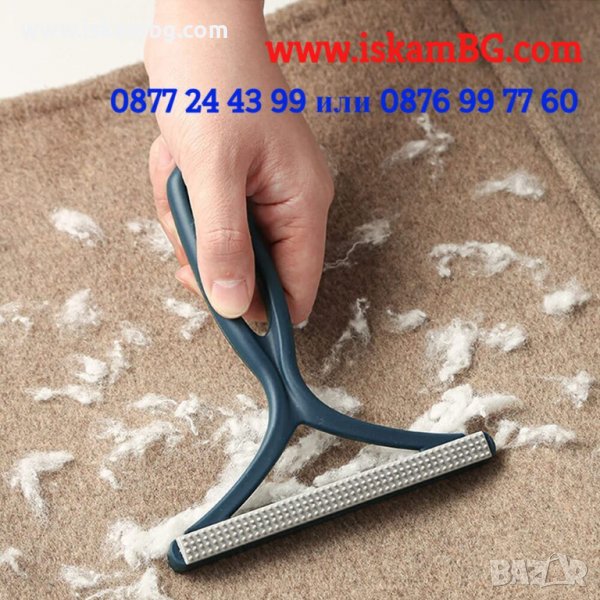 ДВУСТРАННА ЧЕТКА ЗА ПОЧИСТВАНЕ НА МЪХ И КОСМИ ОТ ТЪКАНИТЕ, СИЛИКОНОВА - КОД 3829, снимка 1