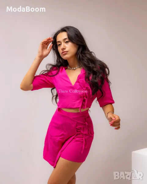 Розов дамски комплект от две части , снимка 1