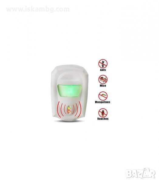 ЕЛЕКТРИЧЕСКО УЛТРАЗВУКОВО УСТРОЙСТВО ЗА БОРБА С НАСЕКОМИ И ГРИЗАЧИ - код Pest Repeller, снимка 1