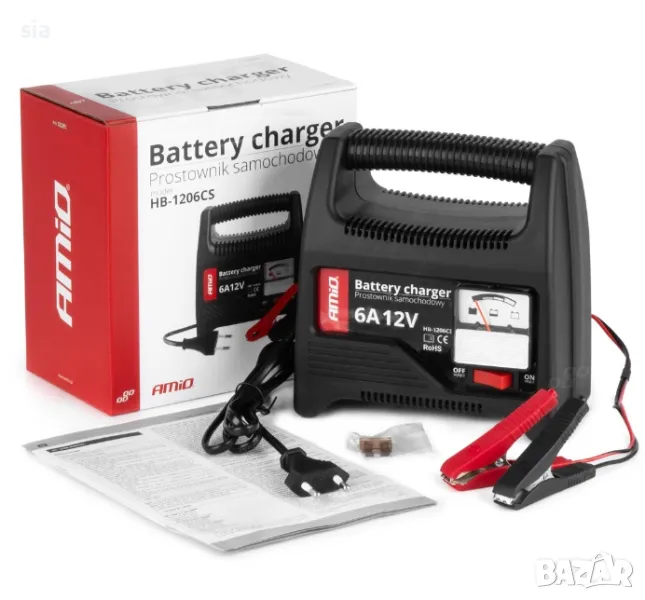 Зарядно за акумулатор, токоизправител, 12A, 12V, 90W, снимка 1