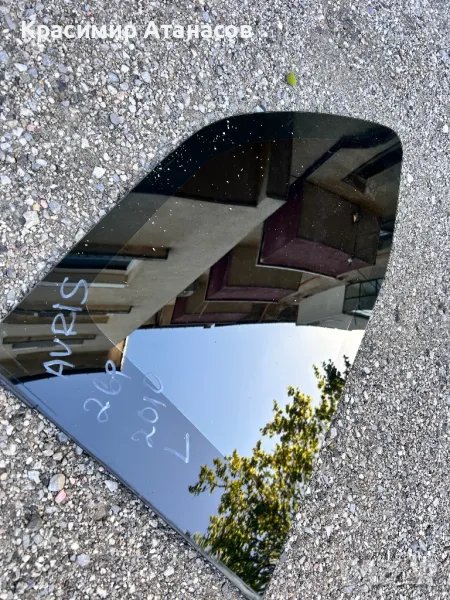 Странично стъкло задно ляво за Тойота аурис. 2 врати. 2007-2012г, снимка 1