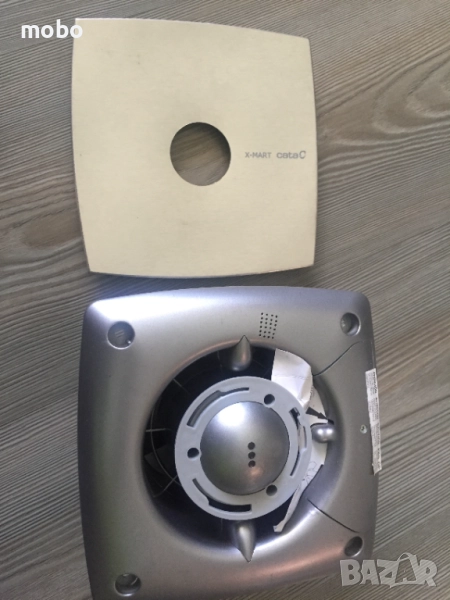 Вентилатор за баня, съвсем нов, модел  X-MART CATA,  ф100, цвят инокс , произведени в Испания , снимка 1