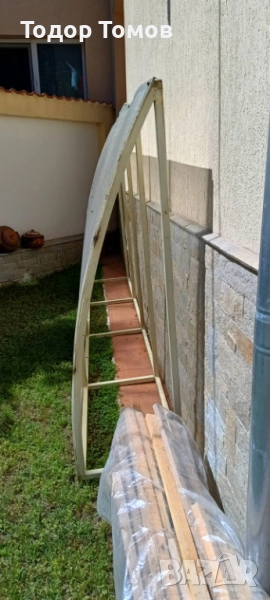 Метална козирка с поликарбонат, снимка 1