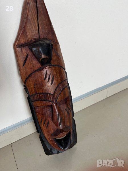 Дървена маска от плътно дърво, снимка 1
