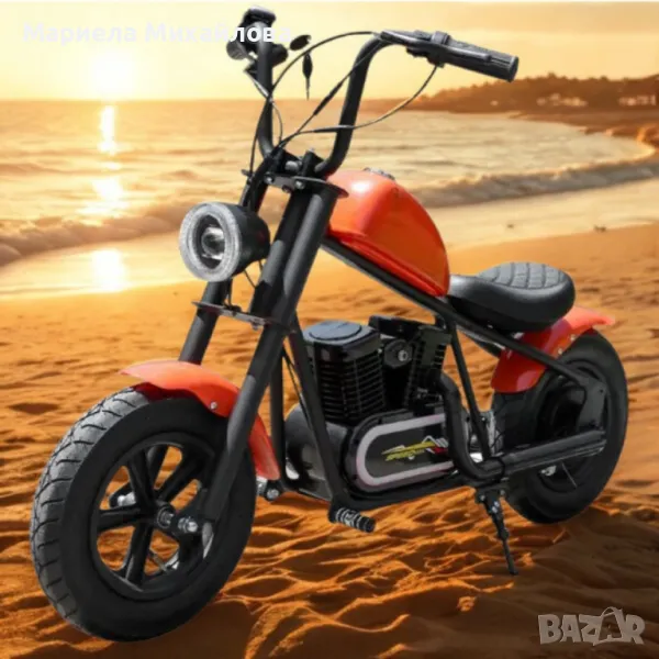 Електрически детски мотоциклет – Ретро стил и модерна технология!, снимка 1