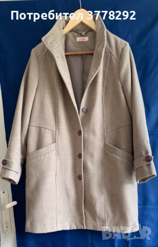 Палто дамско Millers, цвят бежов-ГО до 110см; Талия до 100см; дълго 90см;Рамене 42см;Ръкав 62см, 15 , снимка 3 - Палта, манта - 51998004