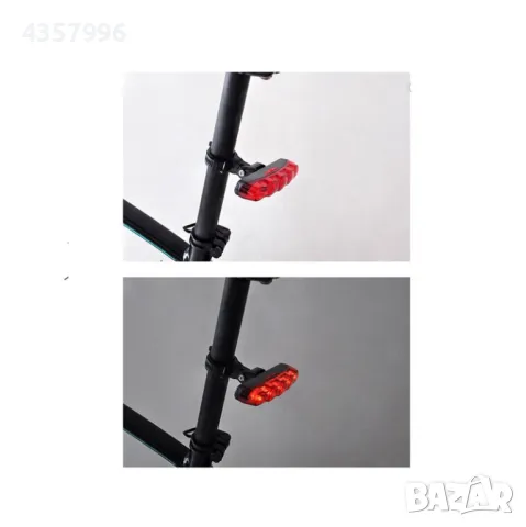  5 LED задна светлина за велосипед , снимка 3 - Аксесоари за велосипеди - 49095324