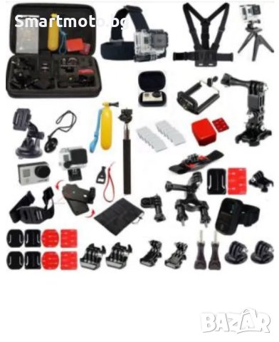 GK14 нов комплект аксесоари за екшън камери 25 части GO PRO SJCAM,EKEN, снимка 1 - Друга електроника - 42907021