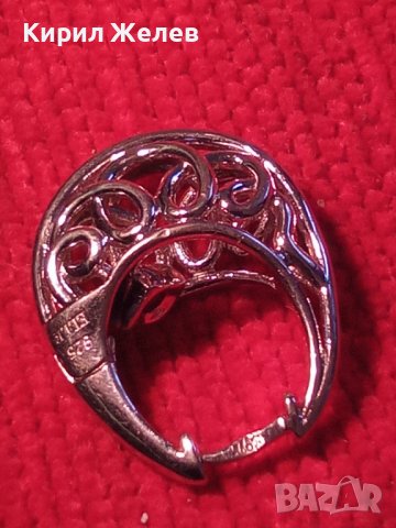 ПРЕКРАСНА АЖУРНА АРТ СРЕБЪРНА ОБЕЦА РОДИРАНО СРЕБРО 925 МНОГО КРАСИВА БУТИКОВА 27322, снимка 6 - Обеци - 36795458