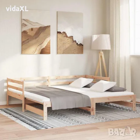 vidaXL Разтегателно дневно легло, без матрак, 80x200 см, снимка 4 - Спални и легла - 56147929