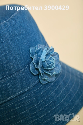 Дамска Дънкова Шапка Gary, снимка 4 - Шапки - 52183824