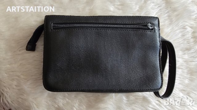 Мъжка кожена чантичка за ръка с една странична дръжка, снимка 2 - Чанти - 42521365