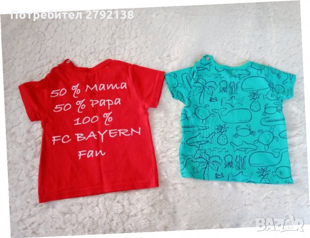 Бебешки тениски, снимка 2 - Бебешки блузки - 31902089