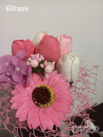 ръчно изработена сапунена аранжировка 