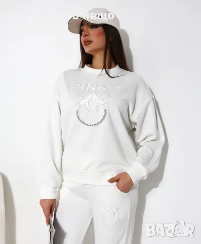 Дамски спортен комплект Pinko - Бял или Черен Код A235, снимка 2 - Спортни екипи - 47818366