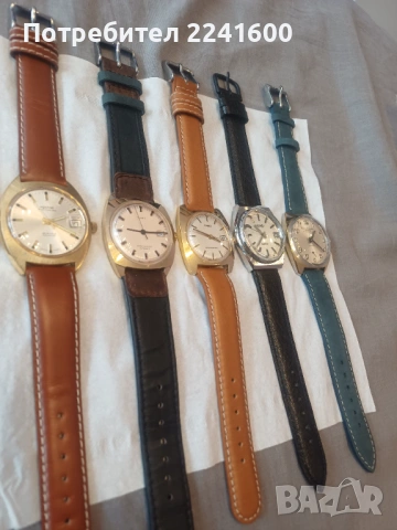 Лот от 5 швейцарски часовника, снимка 3 - Мъжки - 54156383