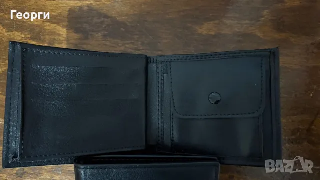 Черно мъжки портфейл, снимка 4 - Портфейли, портмонета - 49048867