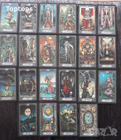 Вълшебни таро карти: Elemental Wisdom Tarot & Dark Mansion Tarot & Slavic Legends Tarot, снимка 12 - Карти за игра - 34659537
