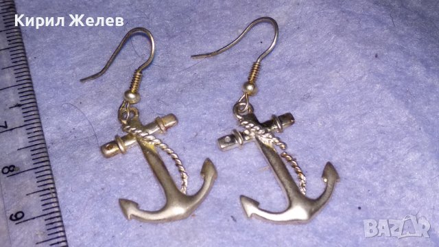 ПОСРЕБРЕНИ КРАСИВИ СТИЛНИ ФИГУРАЛНИ АРТ ОБЕЦИ - КОТВА За МОРЯШКИ БУЛКИ ;) 33125, снимка 5 - Обеци - 39062072