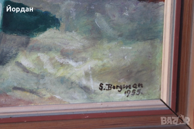 Европейска картина масло върху шперплат, снимка 7 - Картини - 53113450