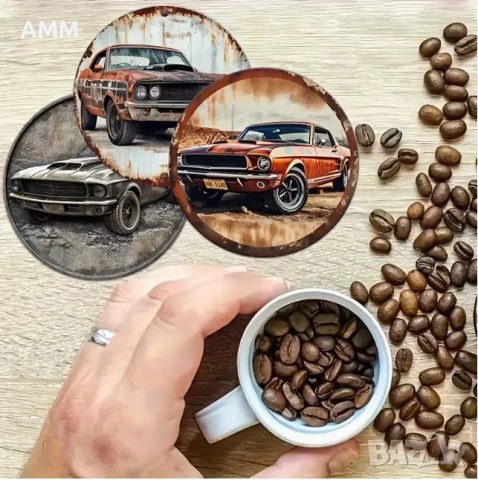  Подложки за Чаши, Дървени - 8 бр., снимка 3 - Художествена литература - 53208059