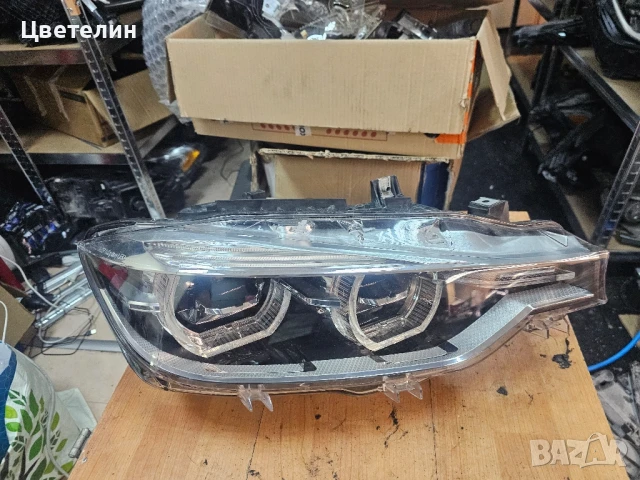Десен фар фарове BMW F30 Adaptive LED desen far farove бмв ф30 лед, снимка 2 - Части - 50939547