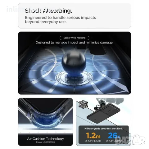Оригинален Кейс Spigen Optik Armor Case за Samsung Galaxy S26 Ultra - Черен, снимка 2 - Калъфи, кейсове - 56309409