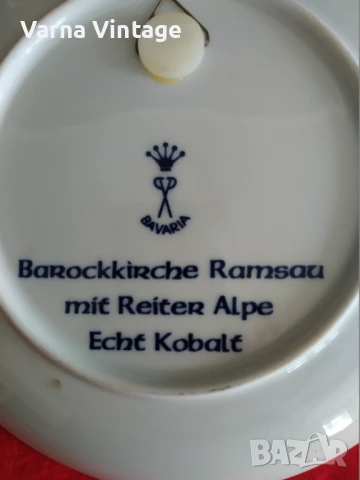Колекционерска порцеланова чиния КОЛЕДА 1983. Bavaria Wandteller Германия., снимка 3 - Колекции - 50859609