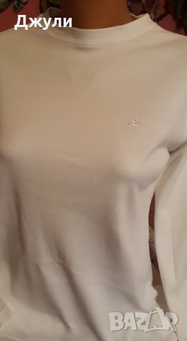 Спортна Блузка/бяла, снимка 1 - Блузи с дълъг ръкав и пуловери - 36693440