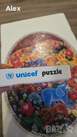 Unicef червеният делириум, рядък и изключително запазен пъзел, снимка 4 - Образователни игри - 56061455