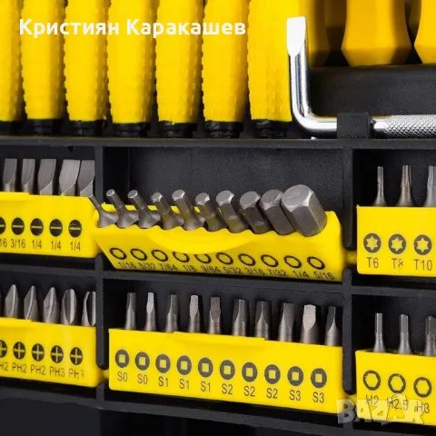 Комплект отвертки и битове 100 части , STAHLMAYER , снимка 2 - Отвертки - 50079872