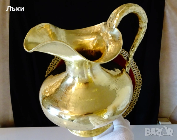 Царска бронзова кана за вино 3 л.,позлата. , снимка 9 - Антикварни и старинни предмети - 52806113