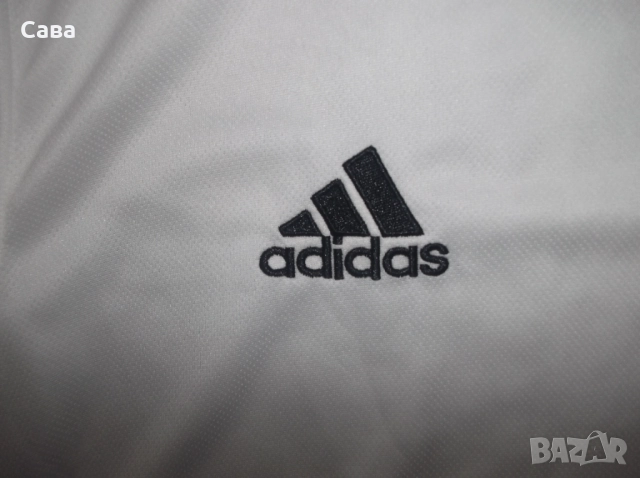 Тениски ADIDAS  мъжки,Л   /сини и бяла/, снимка 11 - Тениски - 46351659